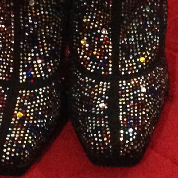 Shein Diamante Women's 5.5 Embellished Ankle Boots with Embellished Slacks - Picture 5 of 13